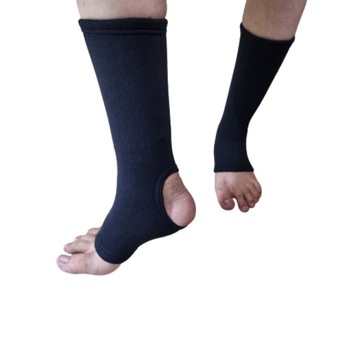 Ankle Compression Support Joint Pain Relief, Sprains, Tendonitis Reduce, For Men & Women - 1 Pair (Blue) (Large - Delux)