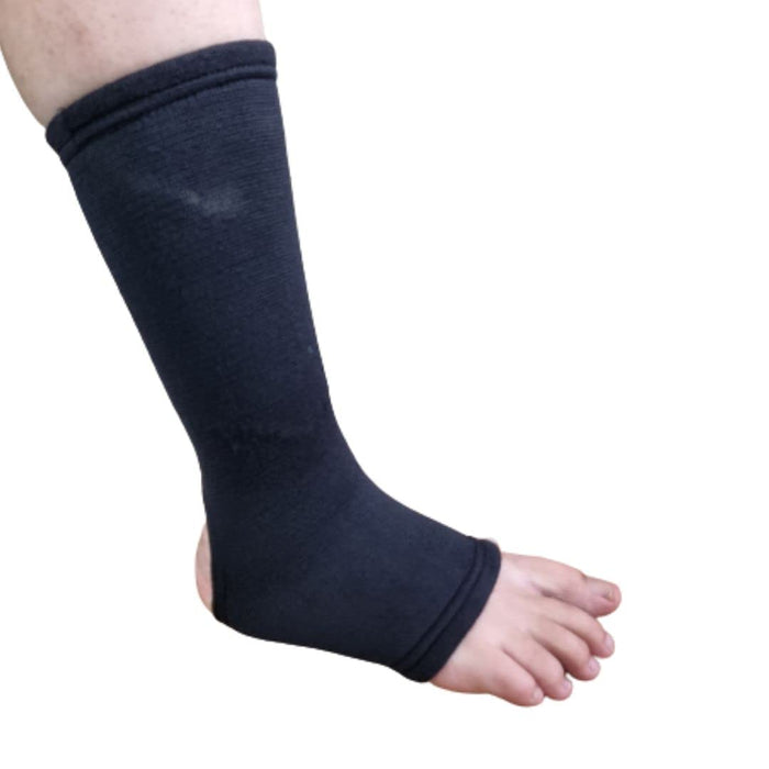 Ankle Compression Support Joint Pain Relief, Sprains, Tendonitis Reduce, For Men & Women - 1 Pair (Blue) (Large - Delux)
