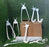 Stainless steel multi-layer rack for hanging trousers, scarves, ties, and belts, 6-in-1 design.