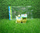 Colorful pull-rope train engine toy.