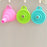 Foldable silicone funnel for kitchen use.