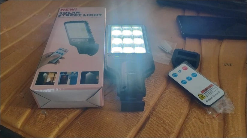 High-Power Solar LED Street Light with Motion Detection & Remote