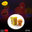 LED emoji doll for car dashboard.
