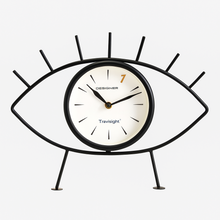 Table Clock for Home, Black, Evil Eye Theme