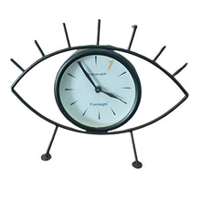 Table Clock for Home, Black, Evil Eye Theme