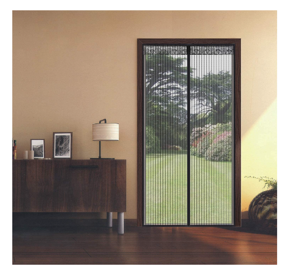 Magnetic Mesh Screen Door – Insect Protection Curtain for All Door Sizes | Durable Polyester Net with Hook & Loop Frame Closure