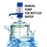 Manual water pump dispenser for efficient use.