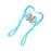 Compact neck and shoulder massager with ergonomic design
