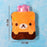 Brown panda print hot water bottle for pain relief