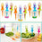 Dancing doll fruit fork set, includes stand and 6 forks