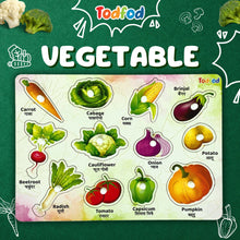 TodFod Wooden Puzzle Board – Vegetables Learning Toy