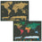 Detailed scratch-off map for marking visited countries.