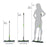 Microfiber flat mop with 360-degree rotating head, telescopic handle, multi-color.