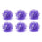 Soft loofah sponges for bath and shower, 6-pack for thorough cleansing.