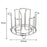 Kitchen glass stand with stainless steel construction