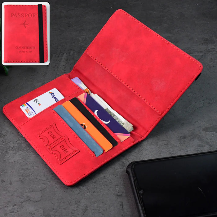 Premium Multifunction Travel Passport Holder & Organizer Wallet