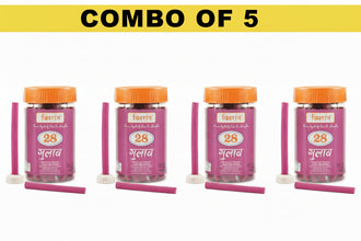 Pooja Gulab/Rose Fragrance Dhoop Stick - Combo of 5 (100 Gm Each)