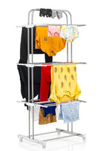 Stainless Steel 3-Tier Foldable Drying Stand – Heavy Duty & Space-Saving