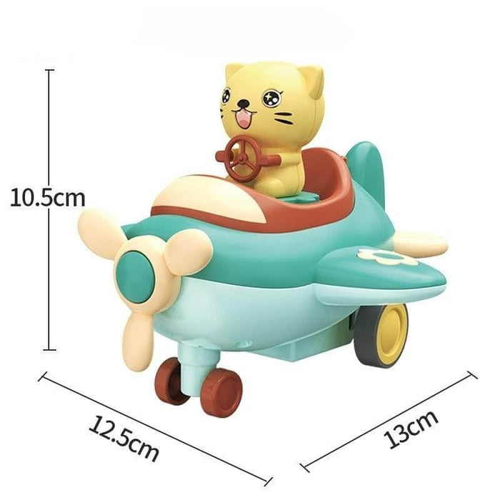 Pet Jet Go Friction-Powered Airplane Toy (Pack of 1)