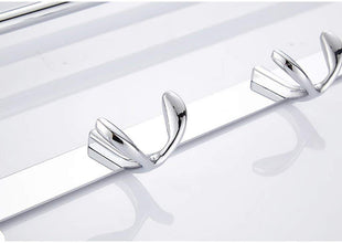 Stainless Steel Folding Towel Rack Cum Towel Bar 18 Inch