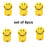 Plastic adhesive smiley face hooks