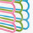 Assorted 5-layer plastic hangers with space-saving design