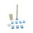 Convenient toilet brush with easy-to-replace heads.