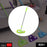 Triangle mop with stainless steel frame designed for versatile floor cleaning.