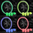 Tyre Valve Caps Luminous Glow Car Tire Air Stem Valve Cap Covers vaal cap ( 4 Pcs Mix Colour)