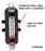 White LED front light for bicycles, resistant to water.