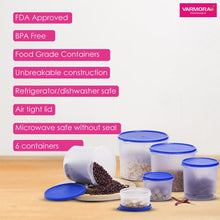 Varmora Magnum Round Blue Kitchen Storage