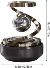 Solar-Powered Car Air Freshener – Refillable Dashboard Aroma Diffuser with Auto-Rotation, Stylish Interior Accessory (Pack of 1)