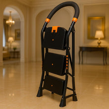 Portable 3-Step Home Ladder – Stable, Anti-Slip Design
