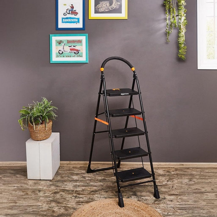 5-Step Folding Ladder – Sturdy & Safe for Household Tasks