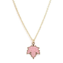 Pretty Maple Leaf Charm Pendant Necklace
