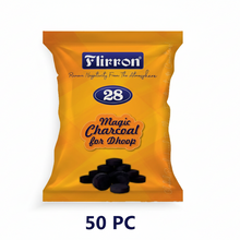 FLIRRON Magic Charcoal Burning Tablets for Dhoop (50 Tablets Pouch)