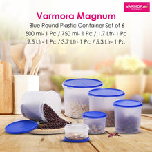 Varmora Magnum Round Blue Kitchen Storage