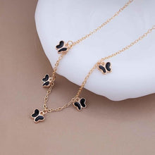 Golden Chain  Butterfly Pendant Necklaces