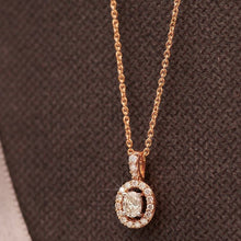 Round Silver Golden-Plated Pendant