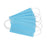 Disposable Face Mask with Nose Clip (Blue/Black, Pack of 50) for Unisex
