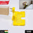 Yellow wall holder stand for mobile charging.