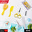 Baby health care and grooming kit with nail clipper, brush, comb, and scissors, 4 pieces set.
