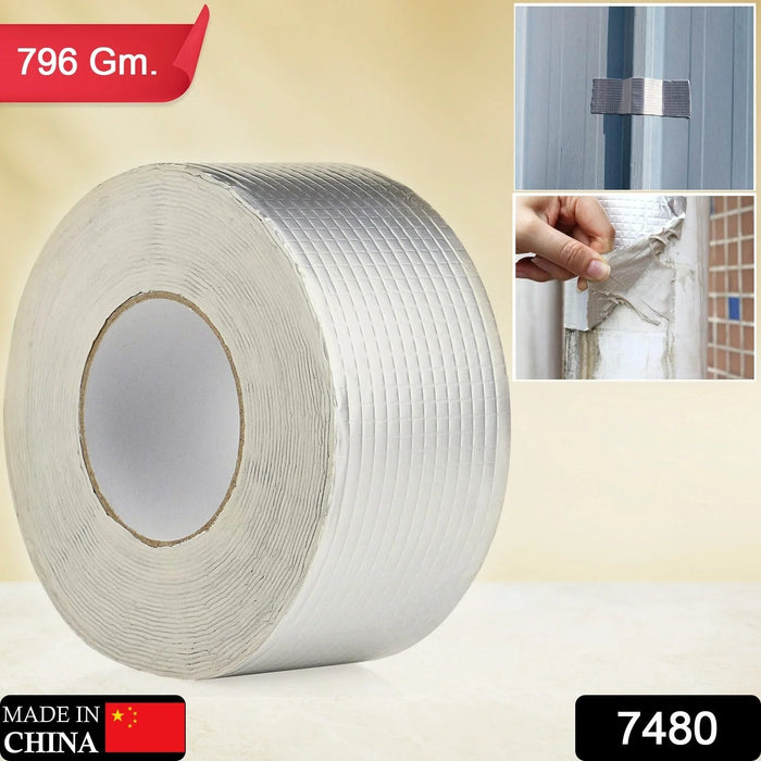 High-Temperature Heat Reflective Aluminum Foil Duct Tape Roll – Self-Adhesive, Insulation & Water-Resistant (1 Pc, 796 gm)