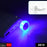 Mini USB LED light in car, diamond shape, colorful.