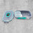 Cartoon printed plastic lunch box with spoon and small box