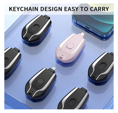 Mini Keychain Power Bank 1500mAh – Type-C Fast Charger for Android