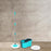 Quick spin mop with plastic bucket and easy wheels.