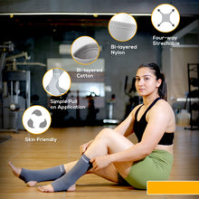 Ankle Compression Support Joint Pain Relief, Sprains, Tendonitis Reduce, For Men & Women - 1 Pair (Blue) (Large - Delux)