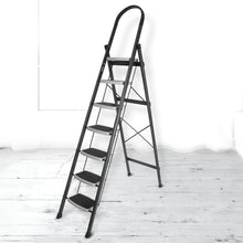 7-Step Folding Ladder – Sturdy Steel, Anti-Skid Safety Steps