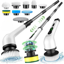 9-in-1 Rechargeable Electric Spin Mop | Versatile Power Scrubber for Bathroom, Floor, Tiles & More | Handheld Cleaning Brush with Interchangeable Heads for Home & Office Use